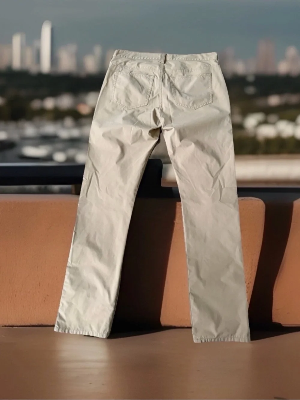J. Crew 770 Flex Men's Size W32-L32 Slim Fit 5-Pockets Pants. Tan. Great Cond.